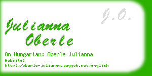 julianna oberle business card